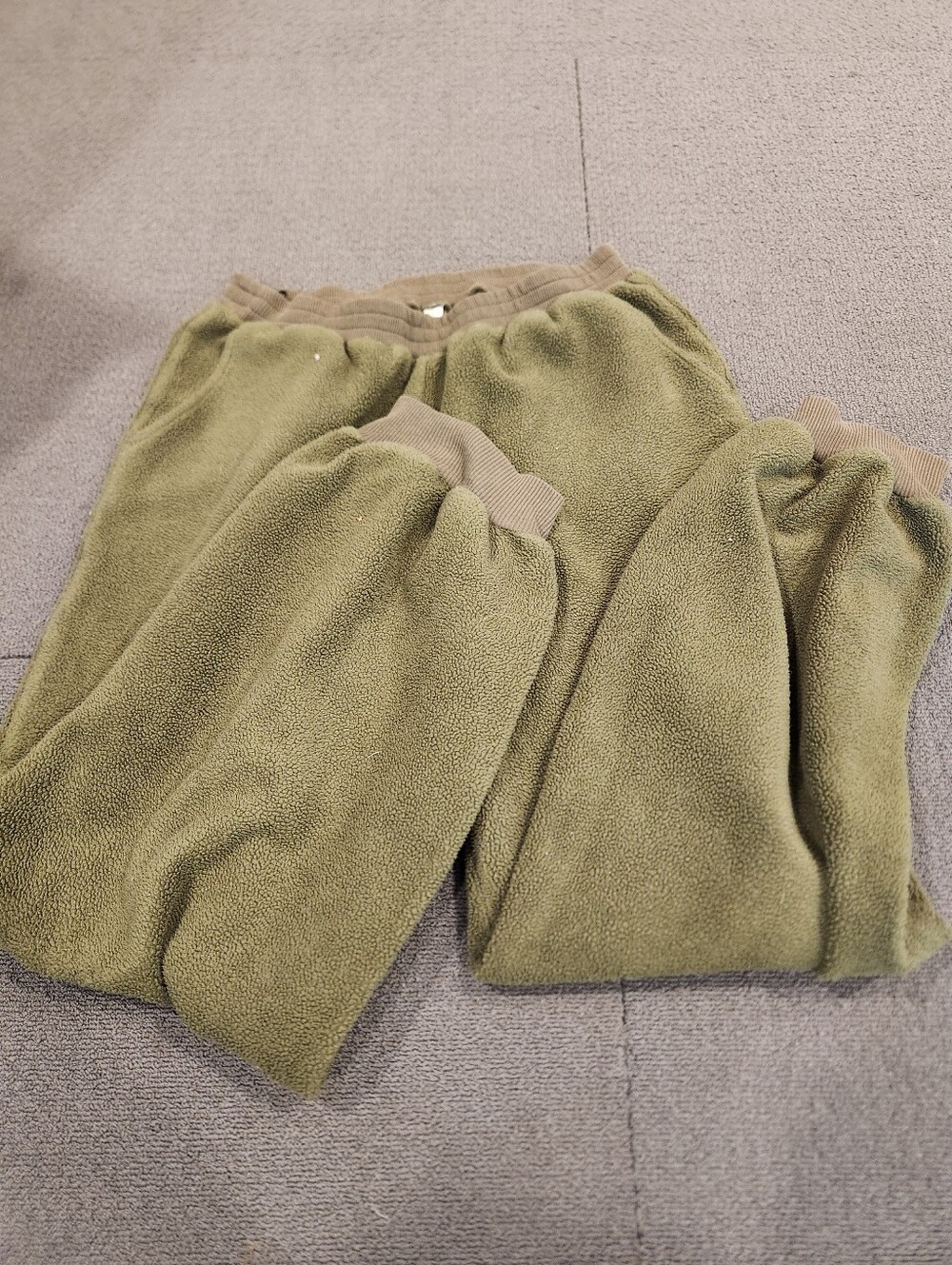 NAP Loungewear Olive Green Fleece Balloon Jogger Sweatpants